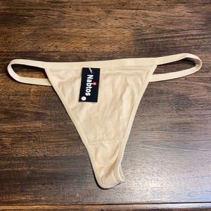 NWT Beige Thong